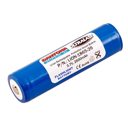 Dantona Dantona LION-1865-26 3.7V & 2600 mAh Replacement Lithium-Ion Battery Fits for Dantona 18650 LION-1865-26